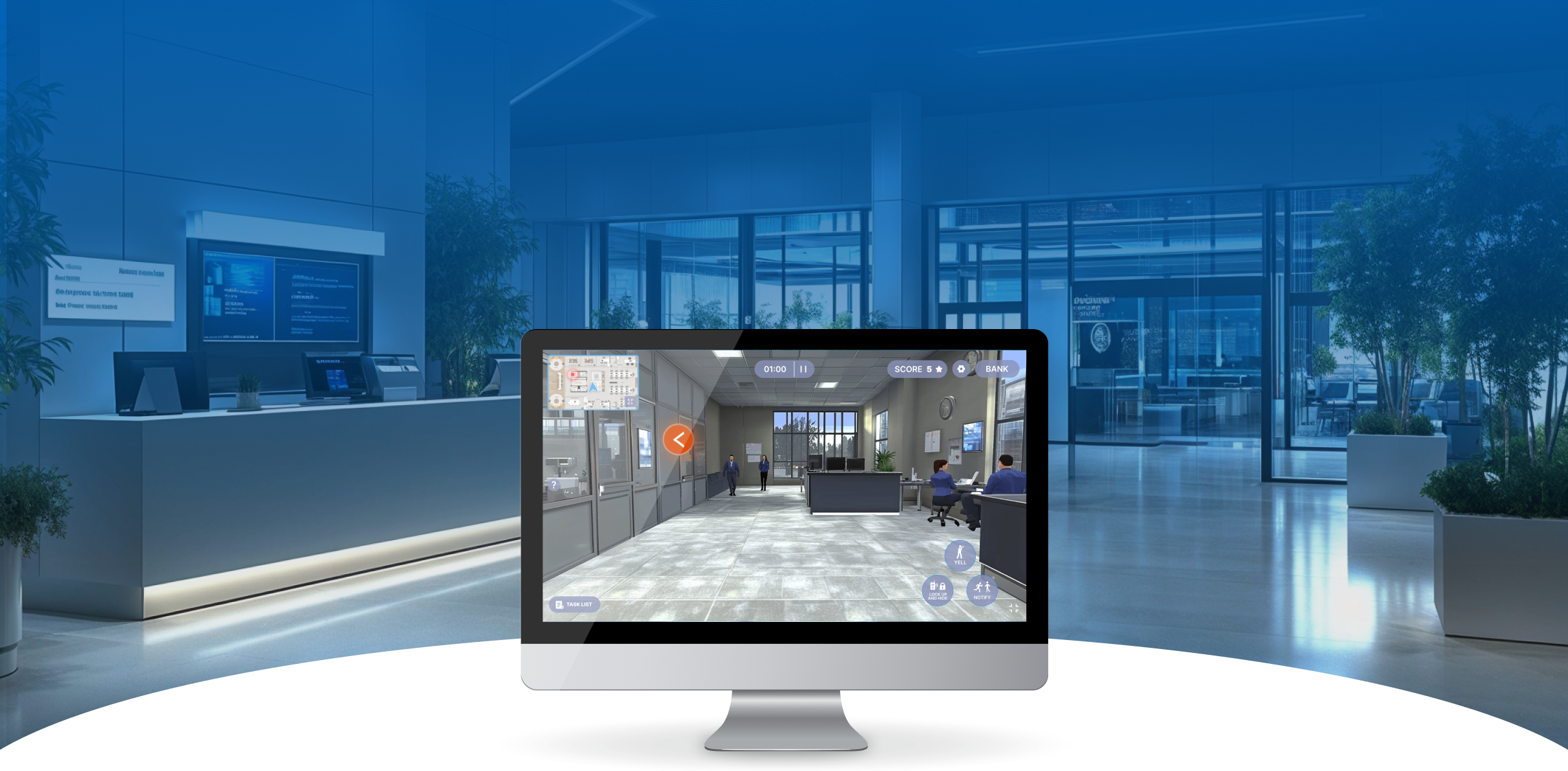 Gamified employee security training