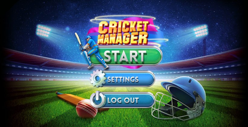 Cricket Manager main screen